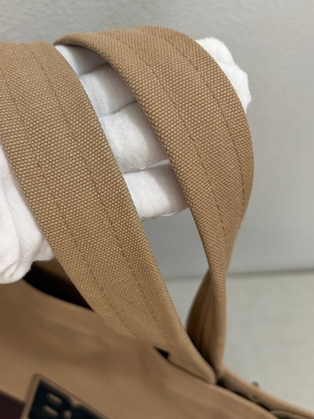 Vintage BONNIE CASHIN Tote for D Klein, tan + brown canvas, very rare, 1977, GVC - Picture 7 of 16